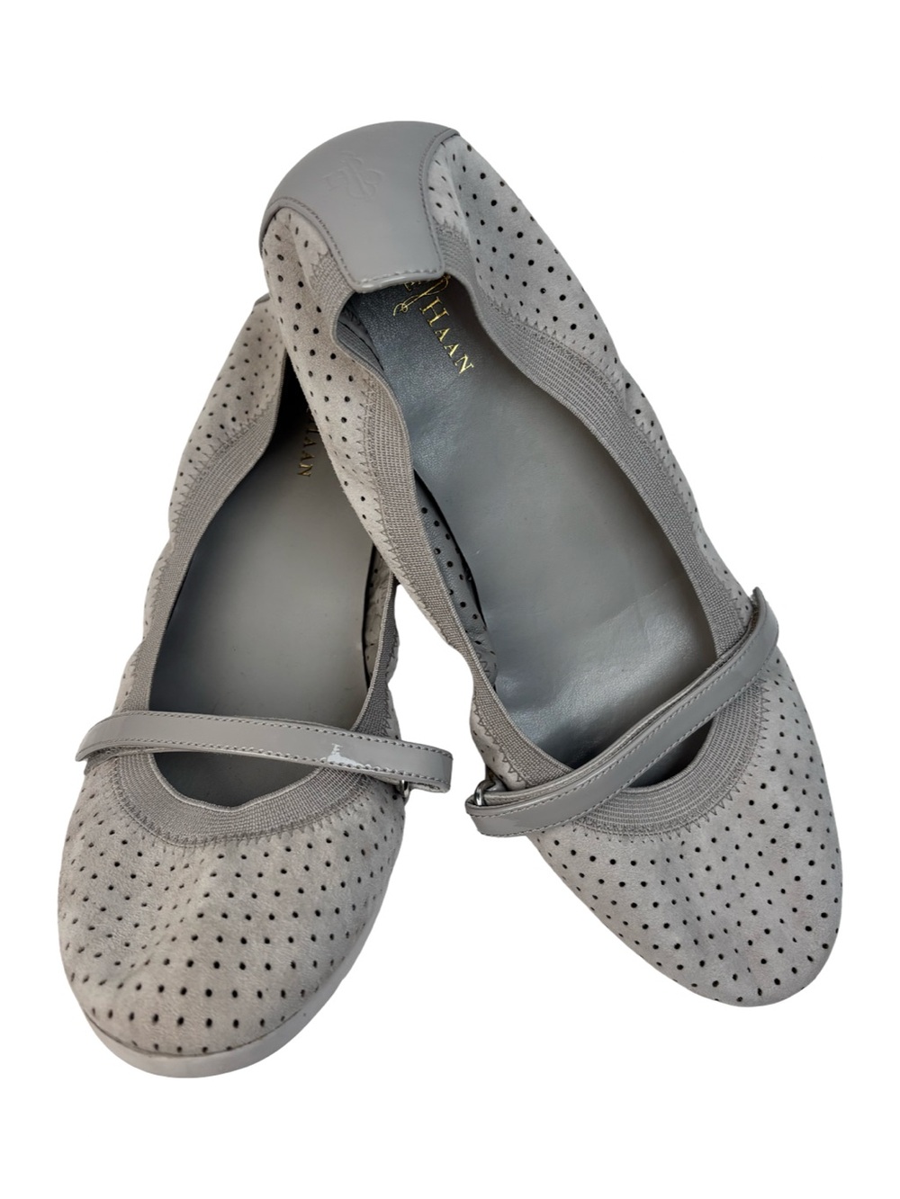 Cole Haan Women's Gilmore Mary Jane Ballet Flats In Gray Size 8.5B